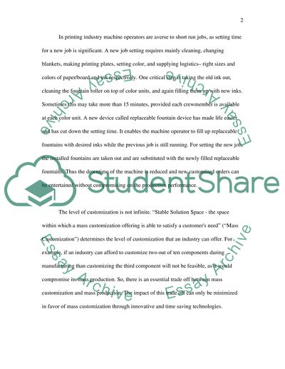 Production of Quality Goods