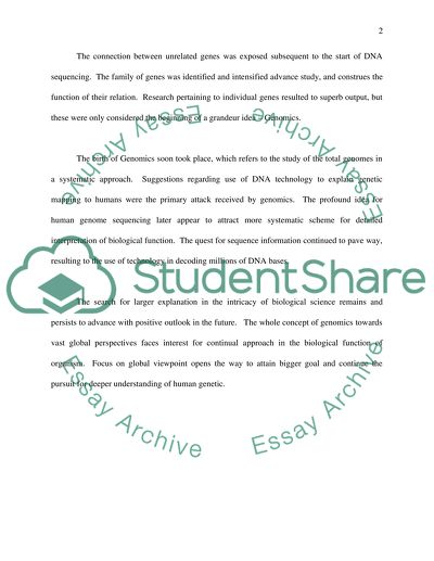 Genomics: journey to the center of biology