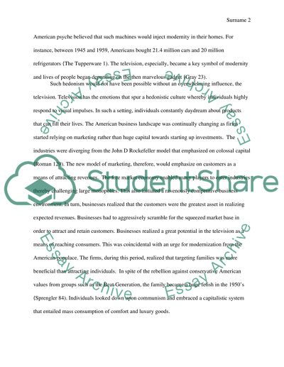 Consumerism and the Television