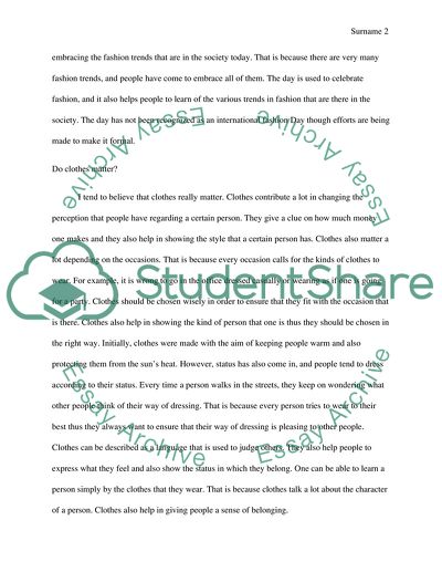 Fashion and Anesthetics