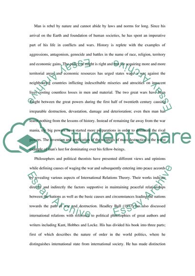 Order in World Politics