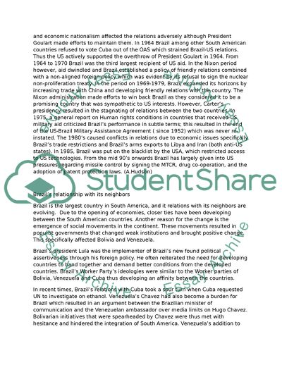 Brazils Rise and Its Effect on the Globe