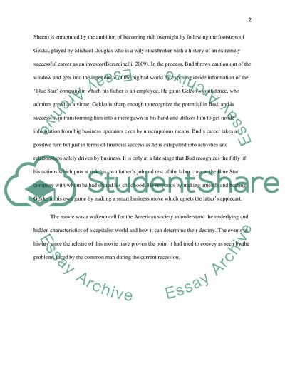 Movie Review - Wall Street