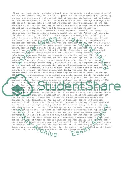Life Cycle Analysis of Aircraft Environmental Control Systems