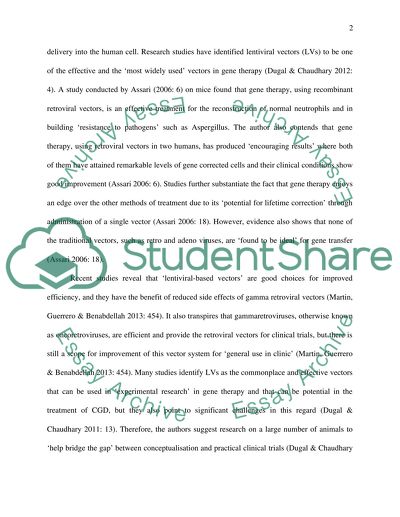 What is the current status of clinical gene therapy trials for Chronic Granulomatous Disorder