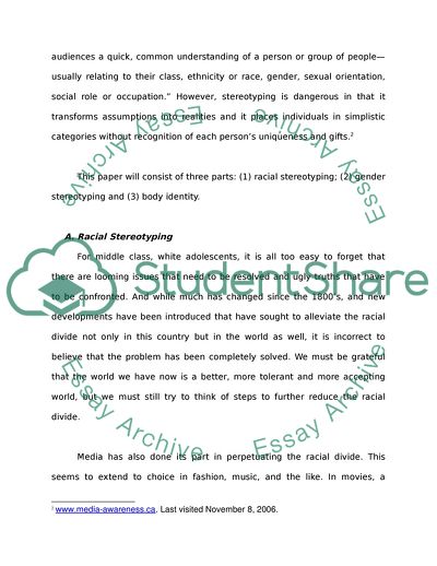 The Media and Adolescents