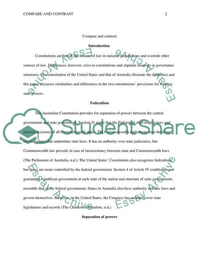 Compare and Contrast