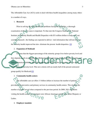 Obamacare in Minorities