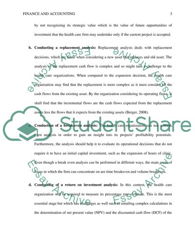 Healthcare Financial Management