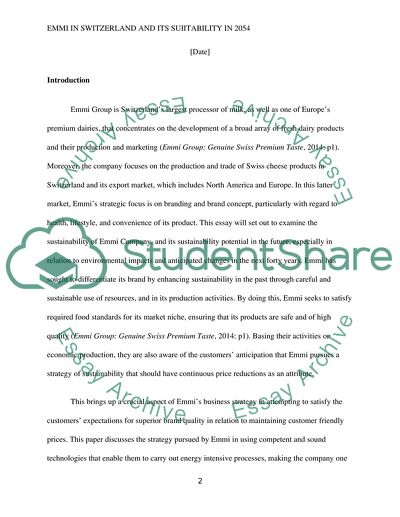 Emmi Company in Switzerland