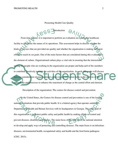 Week 4 .Course Project: Promoting health care quality