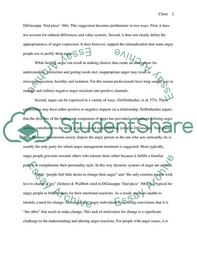 Anger Management Course and Negative Repercussions on Relationships