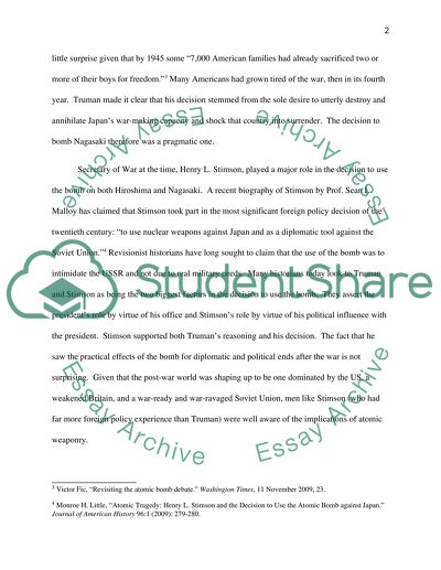 The Atomic Bombing of Nagasaki