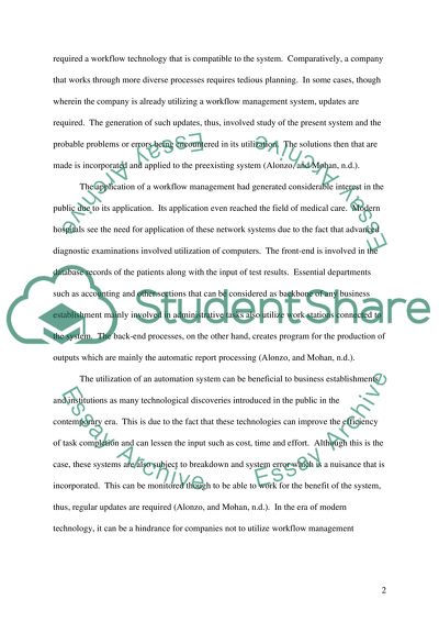 Front-end and back-end processes of office automation