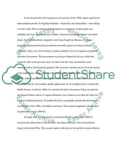 The Economic Development of Japan and the US