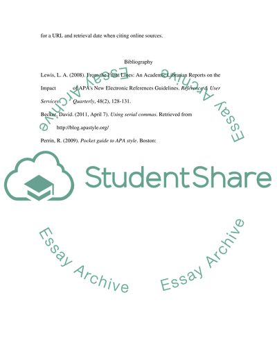 APA Style Guidelines