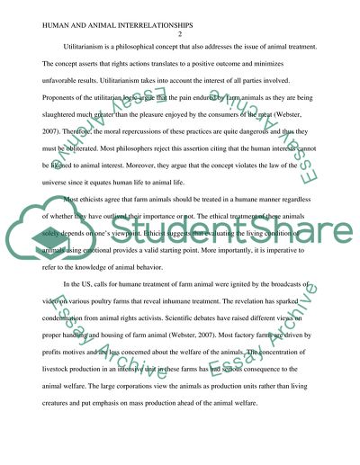 Human and Animal Interrelationships