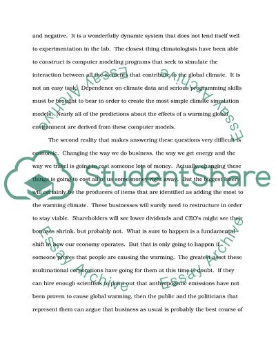 Climate Change and Climate Gate