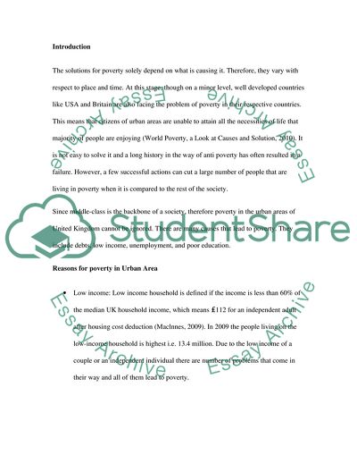 The Problem of Poverty in Their Respective Countries