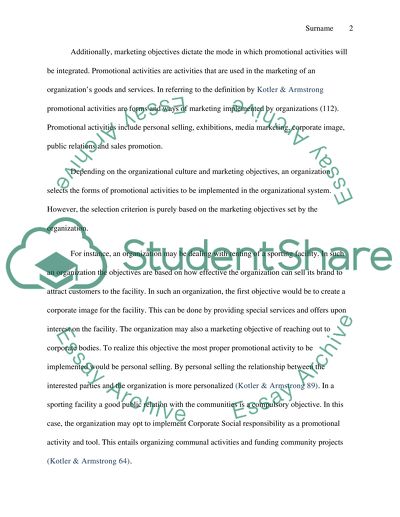 How Promotional Activity Is Integrated to Achieve Marketing Objectives