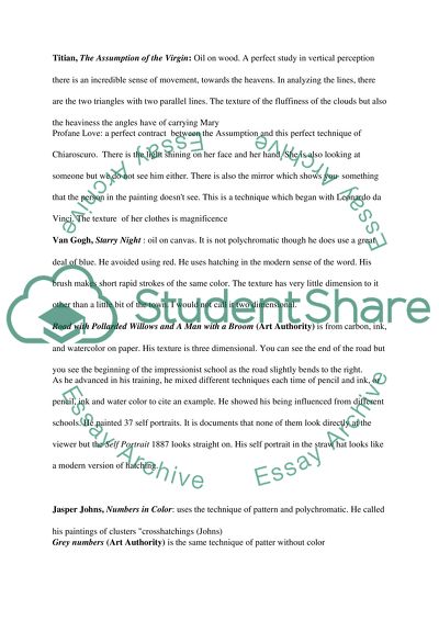 Discussion of the Major Paintings