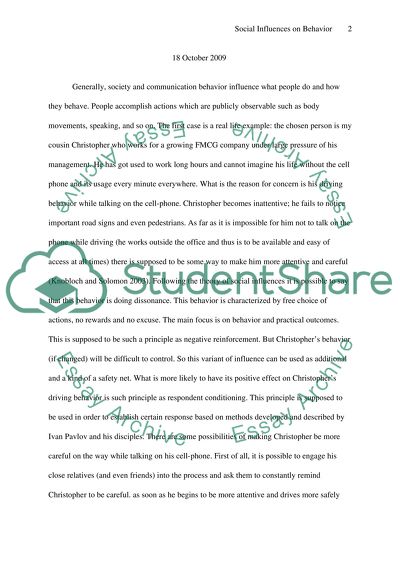 Social Influences on Behavior