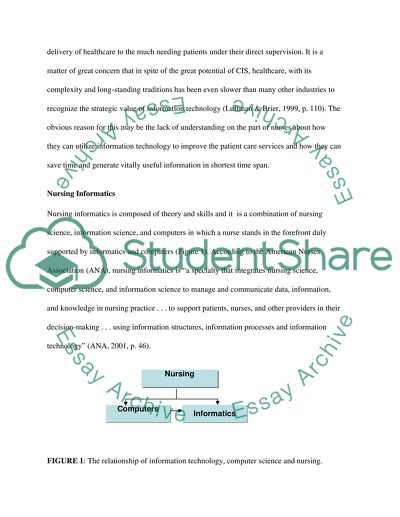 Health Care Informatics Implication for Advanced Practice Nursing