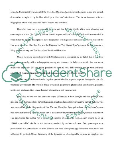 East Asian: The Records of the Great Historian and The History of the Former Han Dynasty