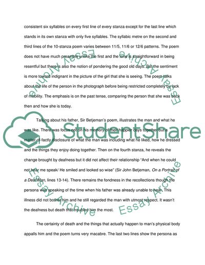 On a Portrait of a Deaf Man and Casehistory: Alison - A Comparative Gasp