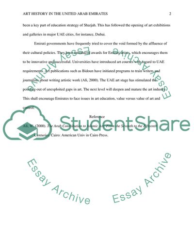 The Arab Contribution to Islamic Art by W. Ali