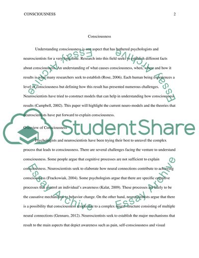 How is consciousness addressed within the perspective of cognitive neuroscience