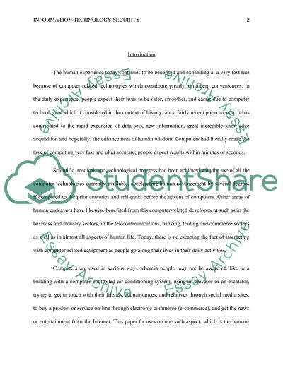 Information Technology Security