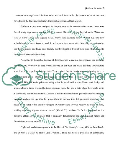 Nazi Deception and the Demoralization and Dehumanization of Eliezer and his Fellow Prisoners