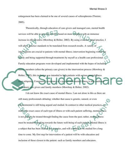 Mental Illness: Theoretical Considerations and Assessments