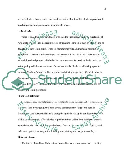 Application of Information Systems Strategy Concepts