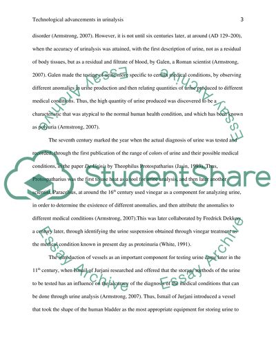 Technological Advancements in Urinalysis