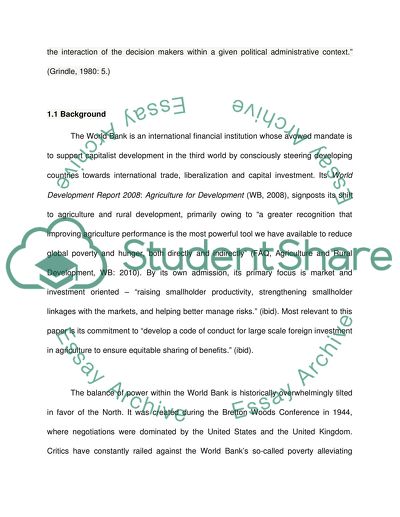 The World Bank and How It Shaped Public Policy In the Developing World