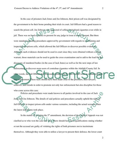 Consent Decree Project: