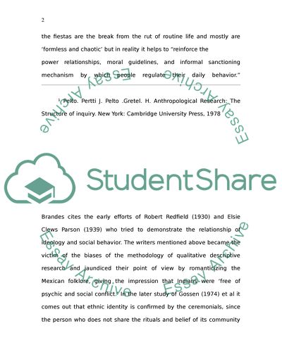 Fiesta and Social Control in Rural Mexico