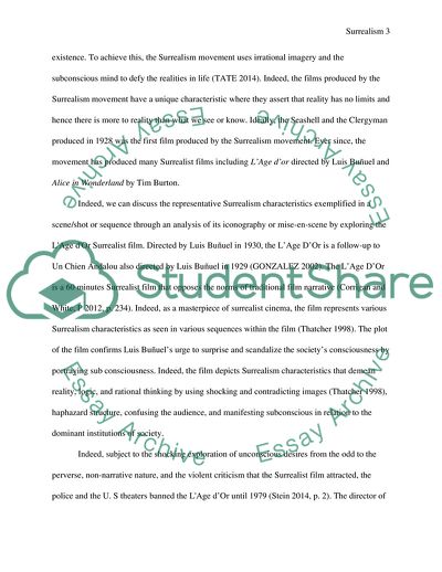 Analysis of Surrealism Movement in the History of Cinema