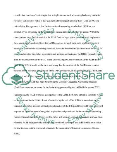 The International Accounting Standards Board (IASB) - The International Corporate Reporting Issues