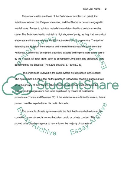 A good example of sociological perspective