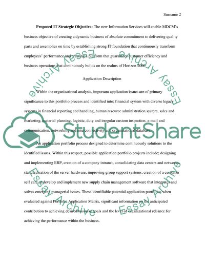 Information System Portfolio Application for MDCM
