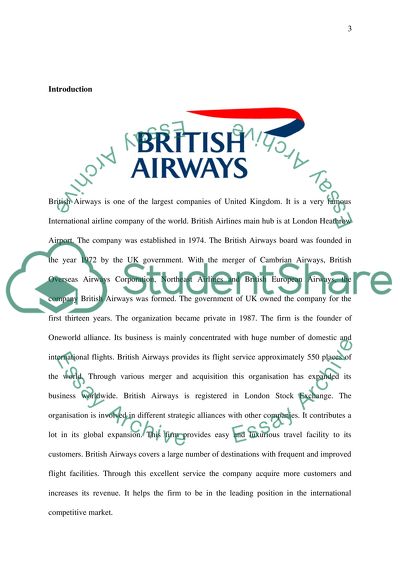 Marketing Management of British Airways