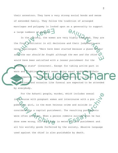 Tribal Society on the Gold Coast of West Africa