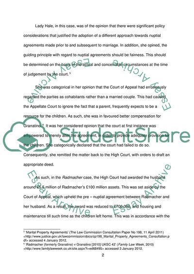 The Importance of Nuptial Agreement