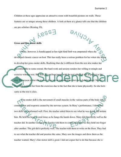 Nursery School Observation