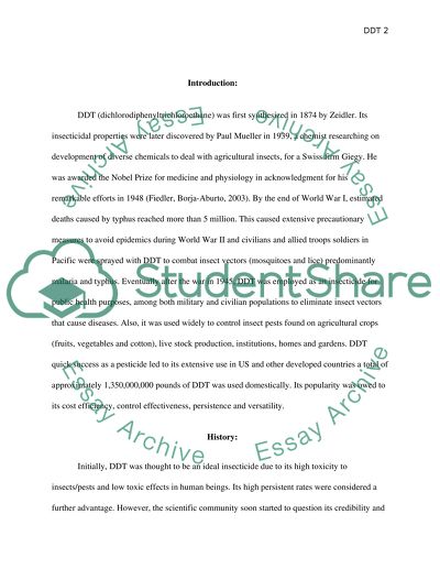 Malaria Control Policy Formulation Regarding DDT Use