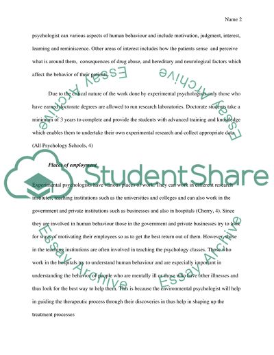 Experimental Psychologist