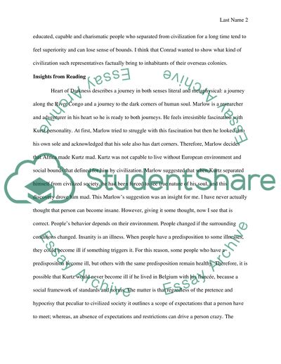 Manifestations And Insights Of Heart Of Darkness